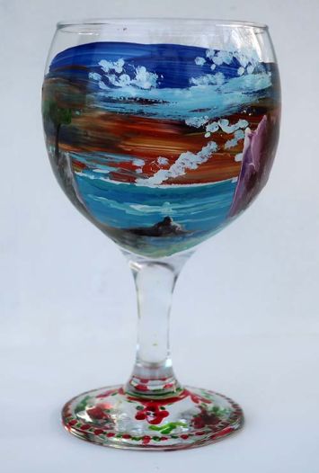 verre décoration mer