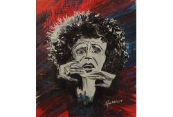 Portrait artiste figuratif Édith Piaf