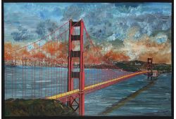 Tableau pont Golden gate San Francisco