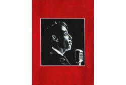 Portrait J. Brel peinture petit format