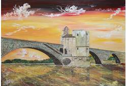 Pont Saint Benezet tableau figuratif